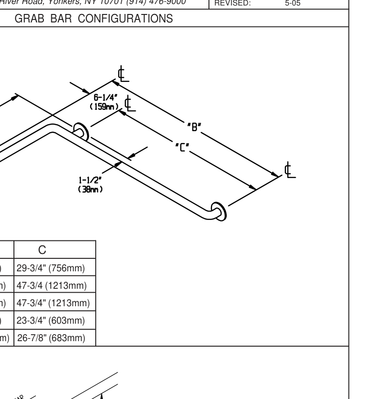 ASI 10-3550-P Line Drawing