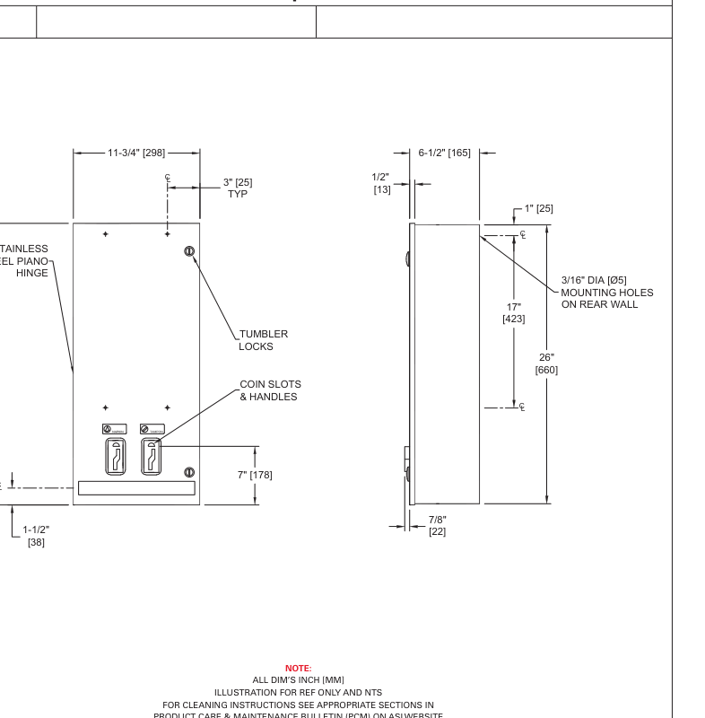 ASI 10-0864-25 Line Drawing