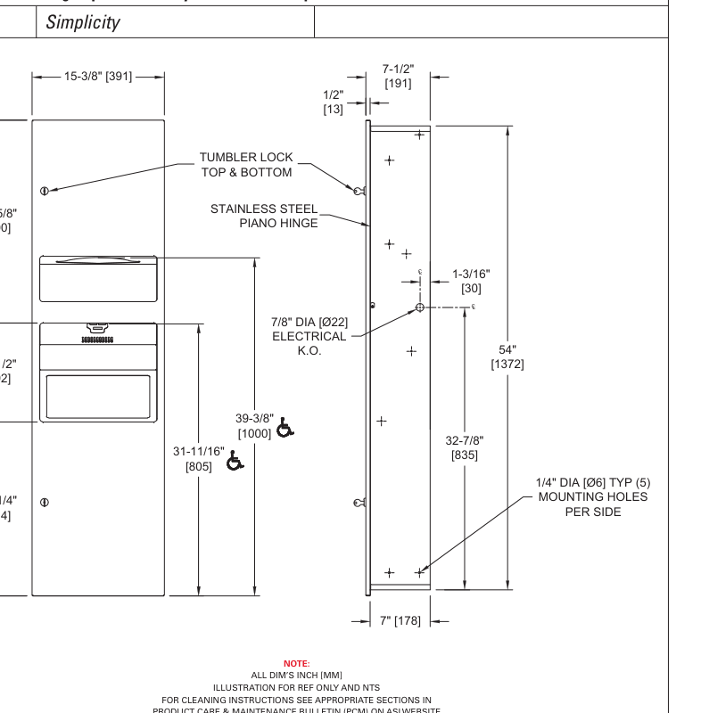 ASI 10-110 Line Drawing