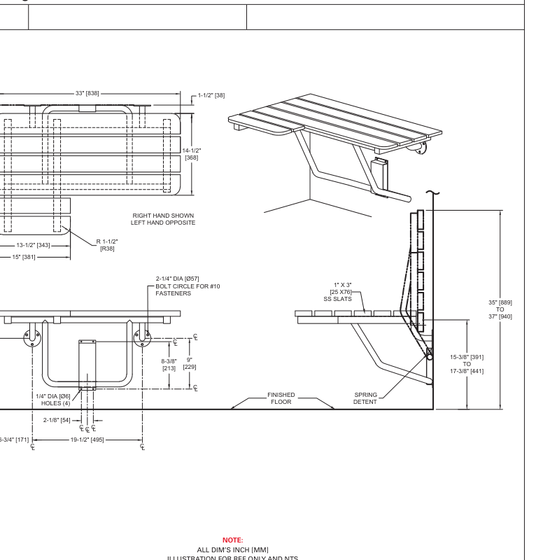 ASI 10-8208-R Line Drawing