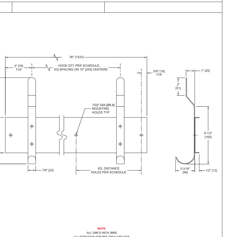 ASI 10-1307-6 Line Drawing