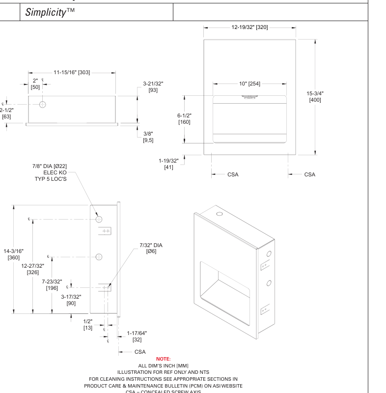 ASI 10-0135-3 Line Drawing