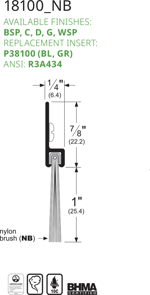 Pemko 18100CNB Line Drawing