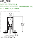 Pemko 411ANBL Line Drawing