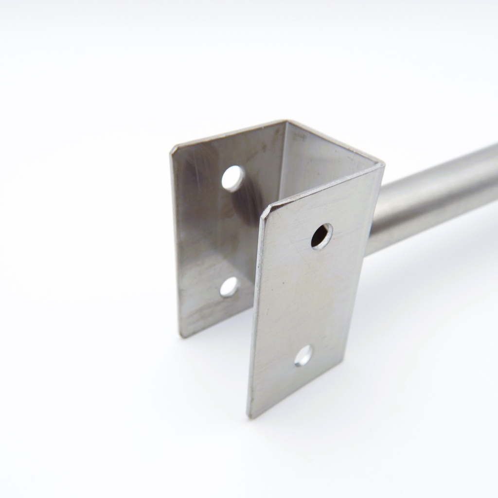 Toilet Partition Panel Floor Support Bracket for 1-1/4" thick panel