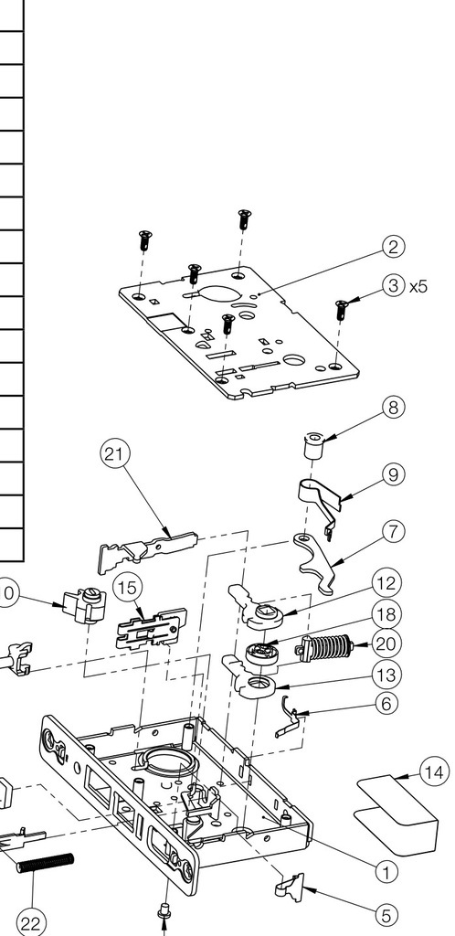 Sargent LB-8236 exploded