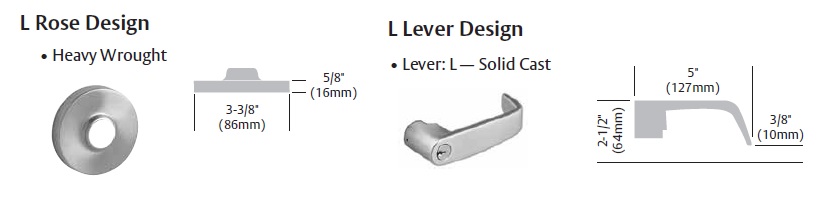 Sargent 7 Line 28-7G05 LL Office Lever Lockset