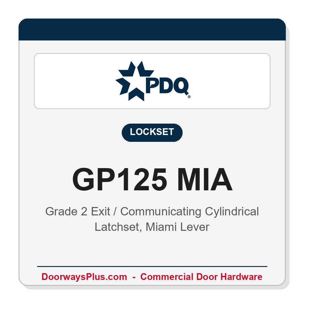 PDQ GP125 MIA Exit Latchset original