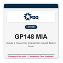 PDQ GP148 MIA Classroom Lockset original