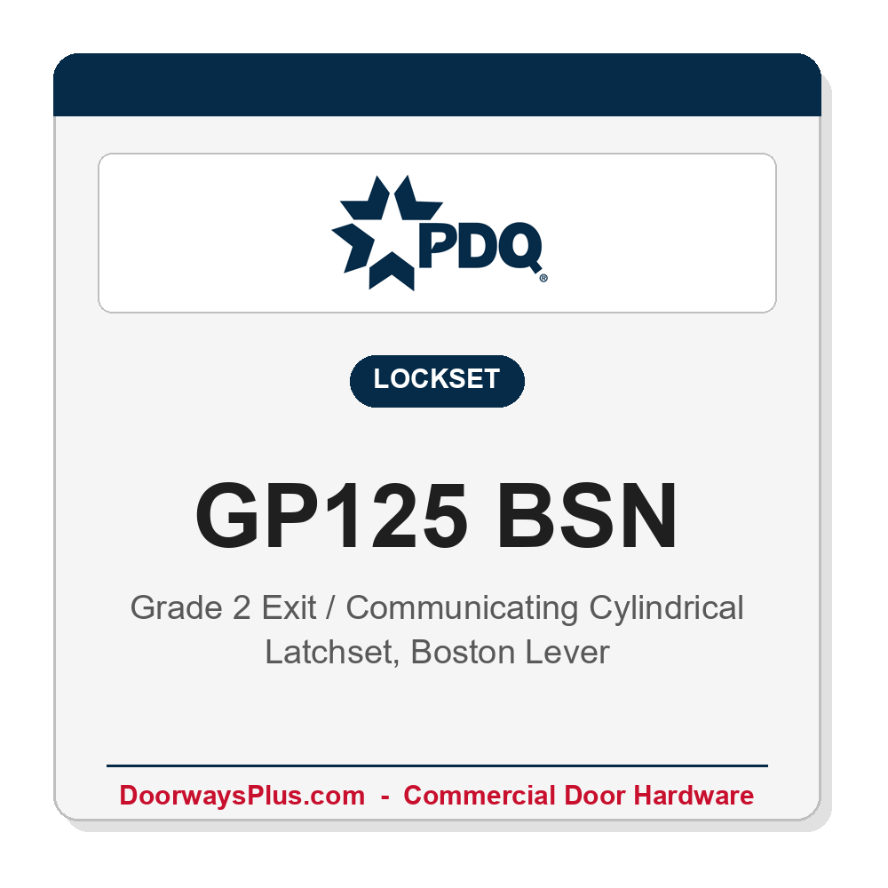 PDQ GP125 BSN Exit Latchset original