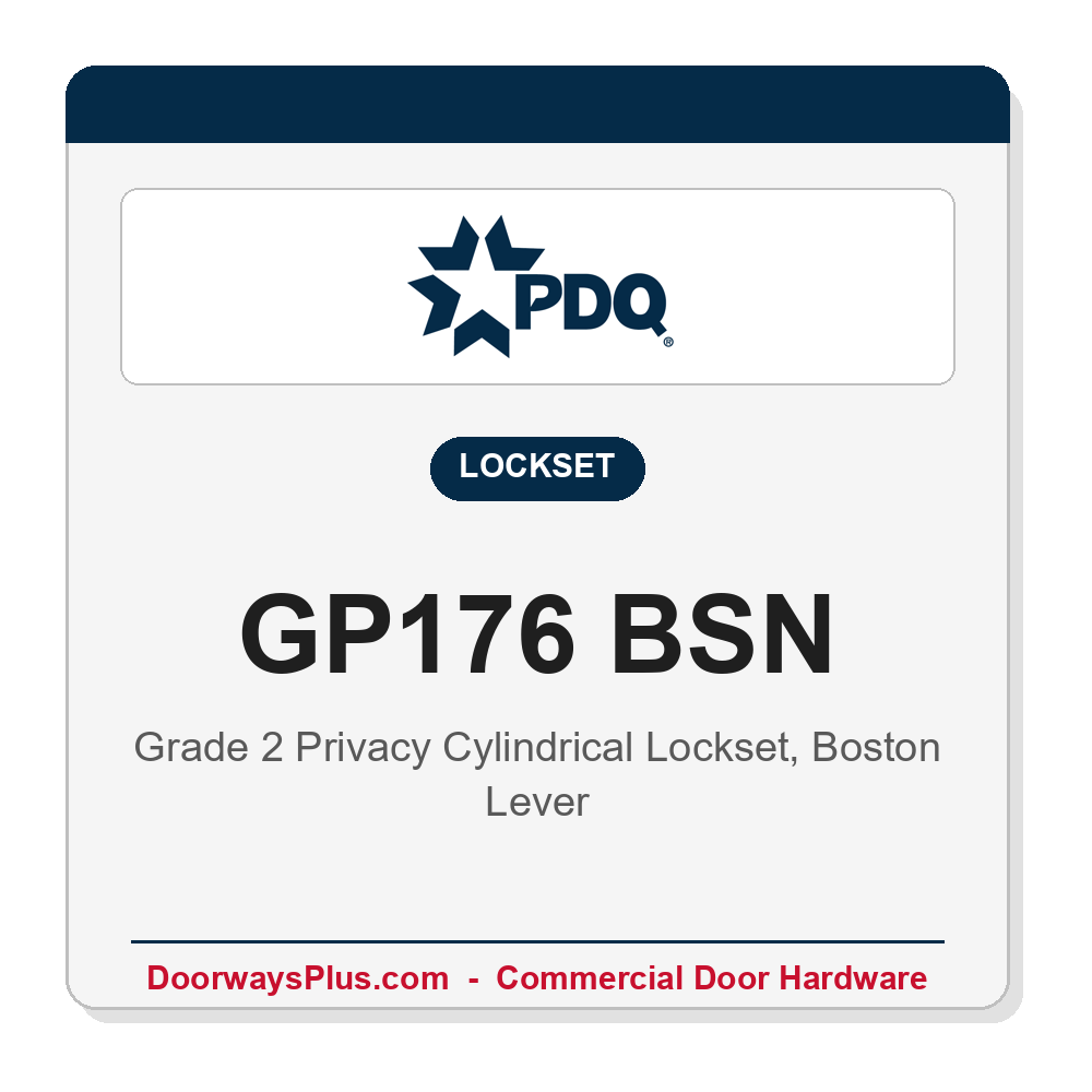 PDQ GP176 BSN Privacy Cylindrica original