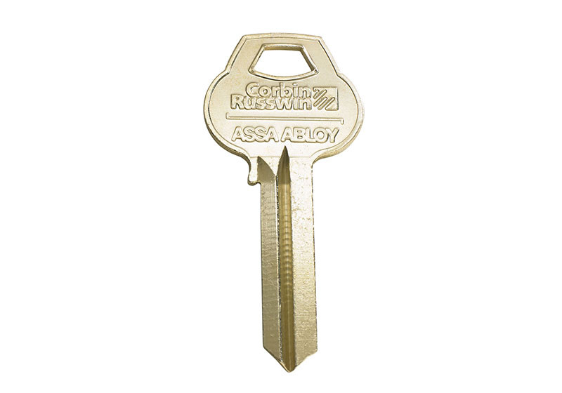 Corbin Russwin 6-Pin Key Blanks – Nickel Silver, Standard #10 Bow, Box of 50