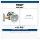 Sargent 468-V21 Occupancy Indicator Deadlock | 460 Series Commercial Deadbolt