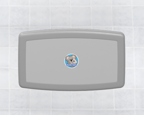 Koala Kare KB300-01 Horizontal Wall-Mount Baby Changing Station, Grey
