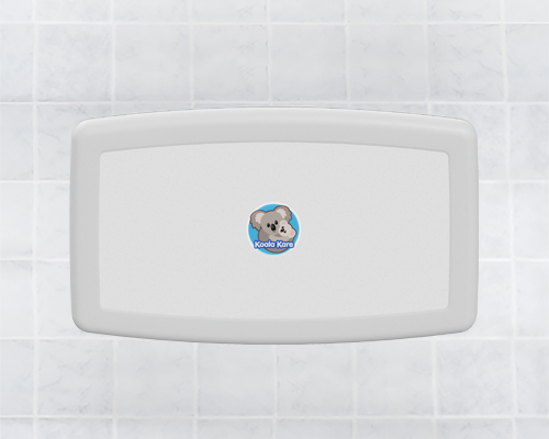 Koala Kare KB300-05 Horizontal Wall-Mounted Baby Changing Station, White Granite