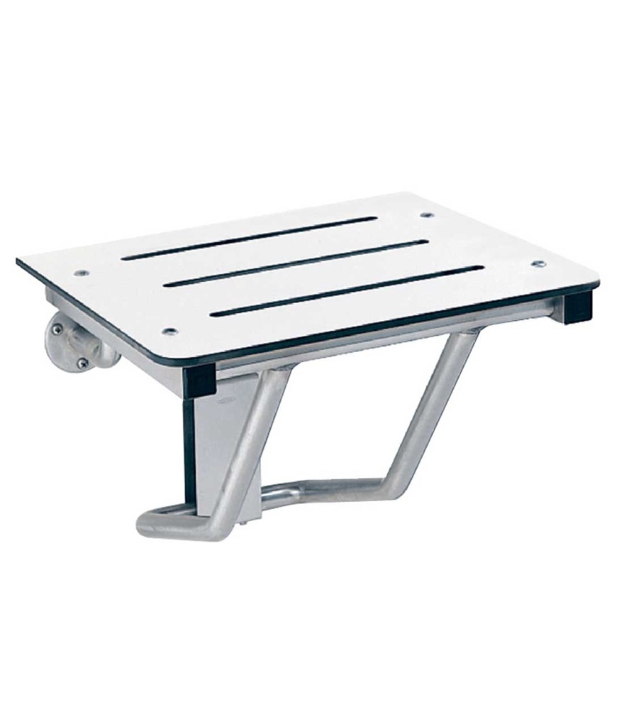 Bobrick B-5192 Wall-Mounted Folding Shower Seat – 500 lb, Phenolic