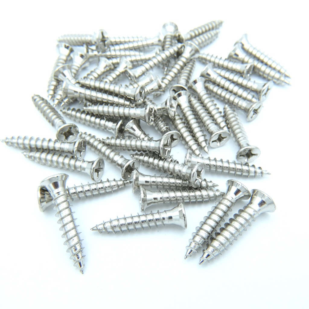 GKL HSP-W NP Retrofit Wood Screws, Nickel Plated-pkg50