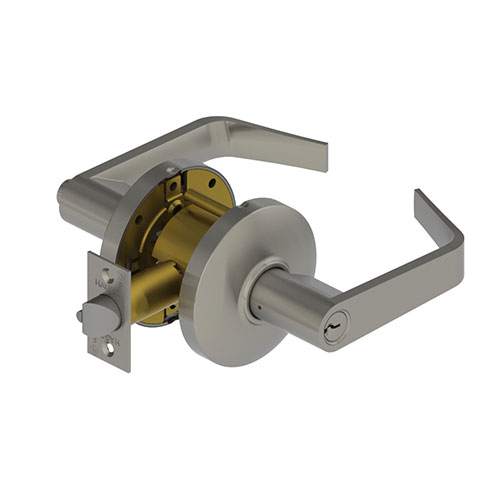 Hager 3580 WTN Grade 2 Storeroom Lever Lockset | ANSI F86 Cylindrical