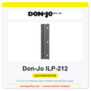 Don-Jo ILP-212 12" Interlock Latch Protector – Inswing Door Guard