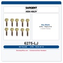 Sargent 6275LJ 6-Pin Key Blank, LJ Keyway – Pack of 10