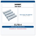 Sargent CLTB-4 Door Closer Thru Bolts for 1-3/4" Doors – 4-Pack