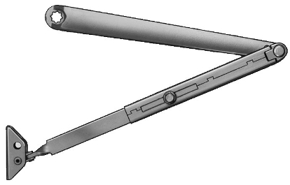 Sargent 25-OZ Long Regular Arm for 351, 1431 & 281 Closers – Top Jamb Deep Reveal