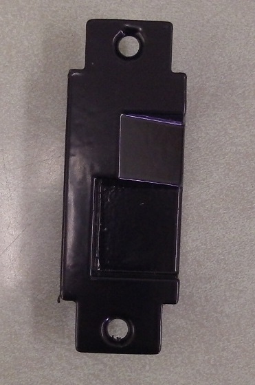 Sargent 815 RHR Open Back Strike — 8900 Series Mortise Exit Device, Black