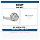 Sargent 10XG24 VSL Entrance Lever Lockset | Visual Occupancy Status