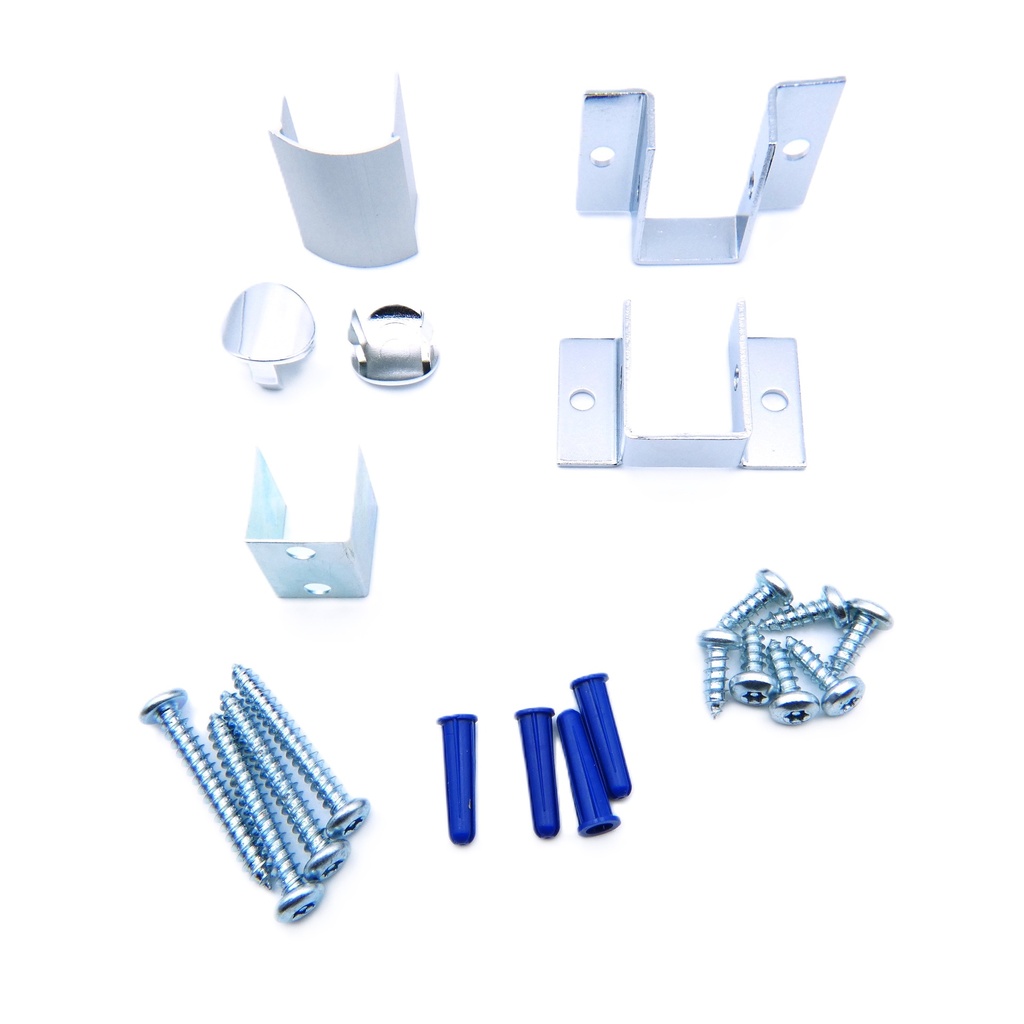 Hadrian 607200 Headrail Corner Kit | Partition Return Hardware Set 
