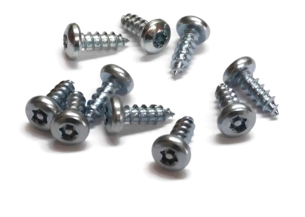 Hadrian 610071 6-Lobe TR-27 Screw #12 x 5/8 Zinc-pkg 10