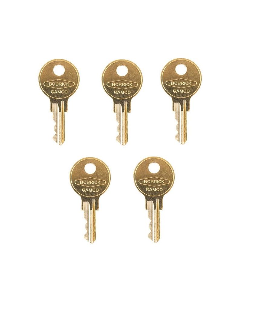 Bobrick 330-43 CAT 74 Restroom Dispenser Replacement Key – 5 Pack