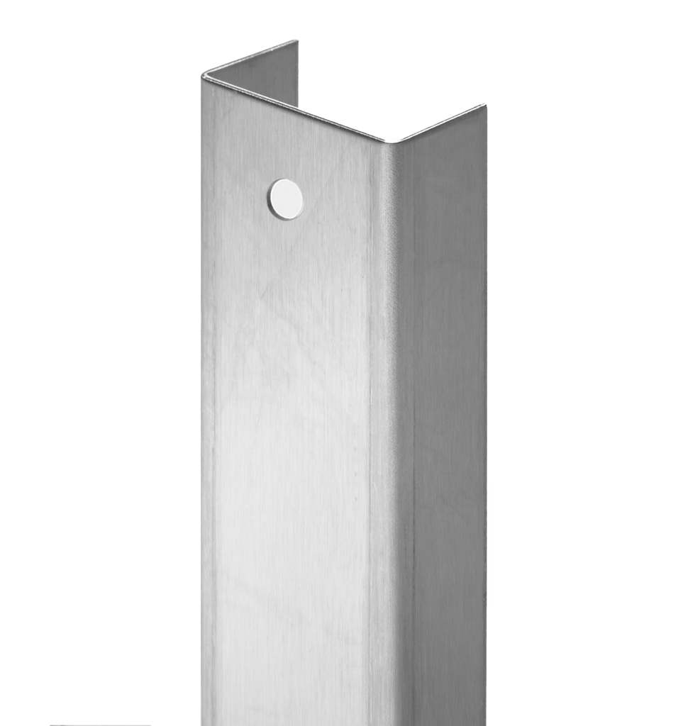 Rockwood 306B Beveled Door Edge Guard | Satin Stainless US32D