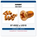Sargent 97-0052 Cover Screws 8-32 x 5/16" US10 Satin Bronze 8-Pack