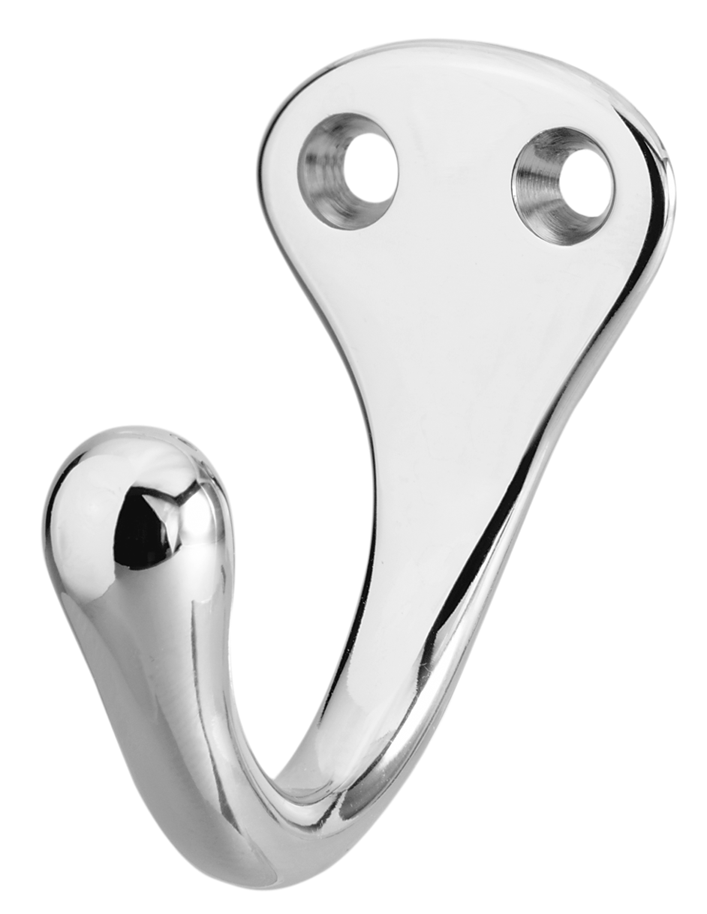 Rockwood 790 Single Cast Brass Coat Hook | 1-7/8" Projection 