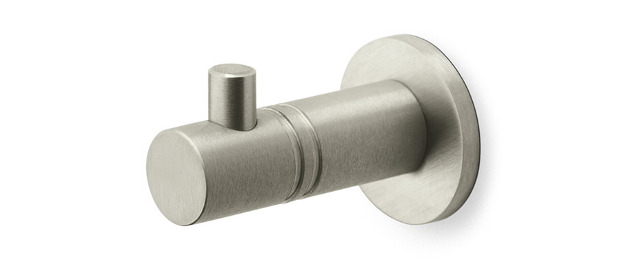 Rockwood RM840 Short Coat Hook | Groove Series | Solid Stainless Steel