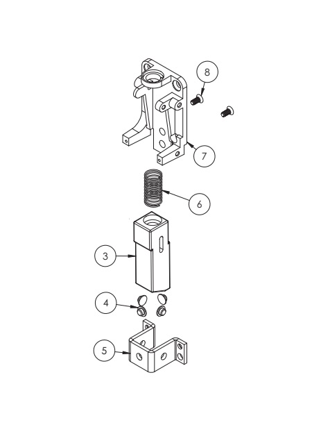 Sargent 68-4558 Fire Rated Bottom Latch Assembly – 12-8700 SVR Exit Device