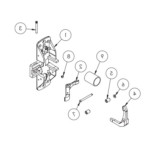 Sargent 68-2214 RHR Center Chassis Assembly - 12-8900 Series