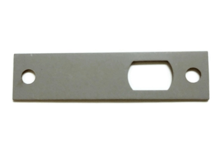 Don-jo FBR-A Flush Bolt Frame Filler Plate with Bolt Hole 3-7/8" x 1" | 16-Gauge Steel
