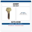 Sargent 6270HHM 6-Pin Key Blank, H Keyway Master Section – Pack of 10