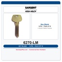 Sargent 6270 LM 6-Pin Key Blank, L Keyway Master Section – 10 Pack