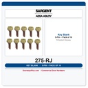 Sargent 275 RJ Keyway 5-Pin Key Blank | Nickel Silver | Pack of 10