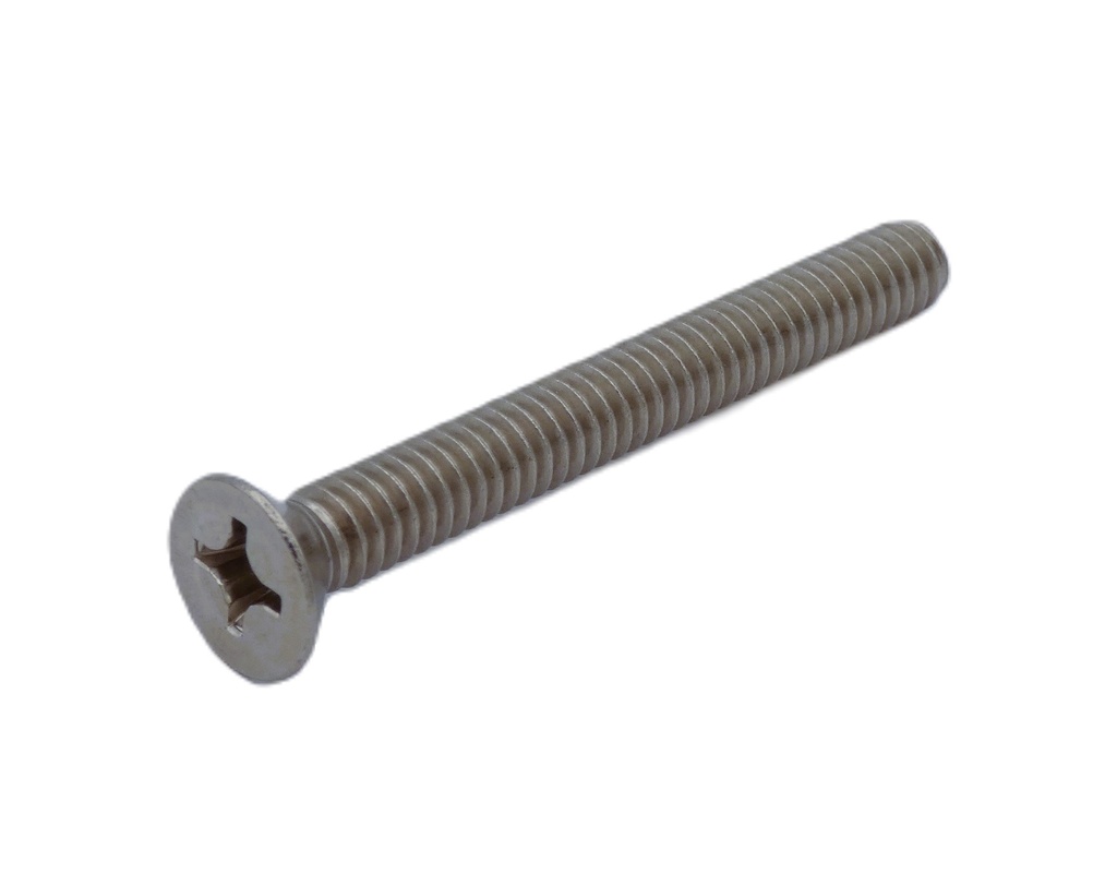 Rockwood SP1004 1/4-20 x 2-1/4" Type 1 Machine Screw US32D Satin Stainless