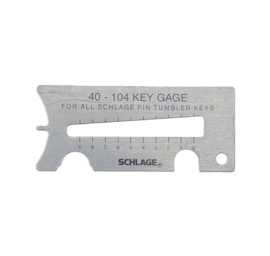 Schlage 40-104 Key Gauge – Locksmith Key Measurement Tool