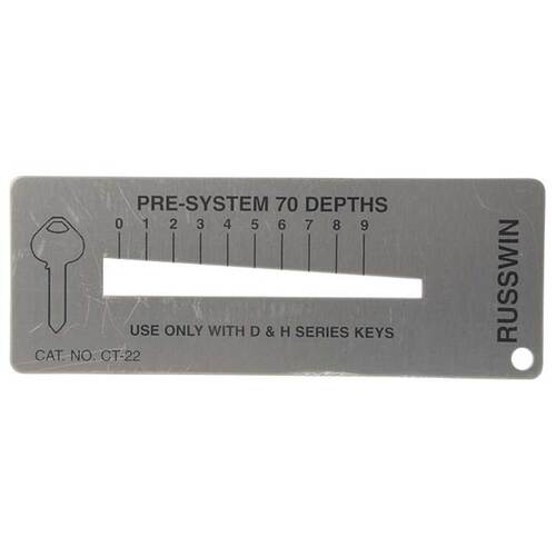 Corbin Russwin CT-22 Key Bitting Gauge | Part # 604F197 | D & H Class