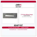 Corbin Russwin CT-22 Key Bitting Gauge | Part # 604F197 | D & H Class