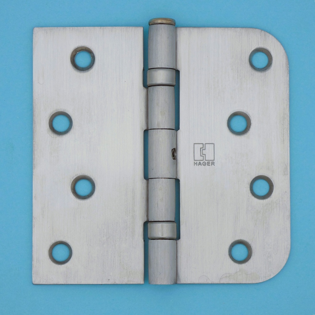 Hager BB1543 4" x 4" NRP Square Hinge x 5/8" Radius Hinge