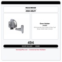Rockwood 494 Automatic Door Holder & Stop | Cast Brass | US26D Satin Chrome