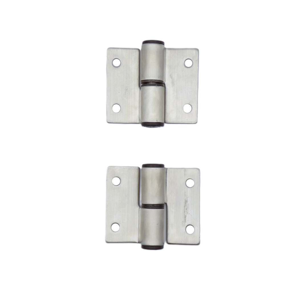 Toilet Partition Hinges RH-In/LH-Out Surface Mounted Set – Satin Stainless Steel