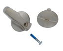 Hadrian 901150 Barrier-Free Knob Set | ADA Stainless Steel Thumb-Turn
