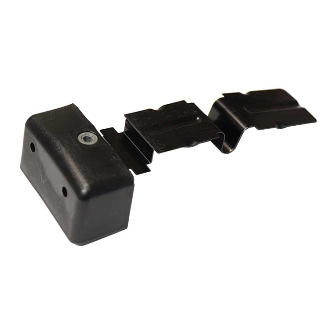 Adams Rite 41-0801-01 End Cap Old Style Black Metal Exit Device